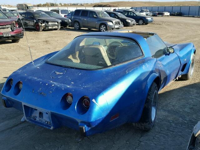 1Z8789S409825 - 1979 CHEVROLET CORVETTE BLUE photo 4