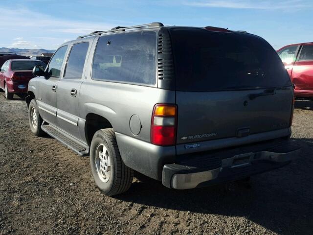 3GNFK16T41G124644 - 2001 CHEVROLET SUBURBAN GRAY photo 3