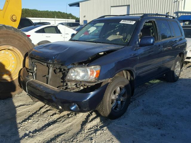 JTEDP21A270135079 - 2007 TOYOTA HIGHLANDER BLUE photo 2