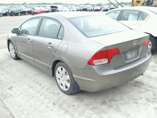 1HGFA16597L002887 - 2007 HONDA CIVIC LX GRAY photo 3