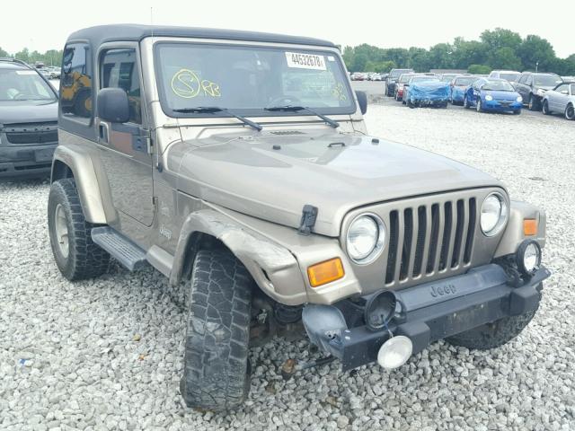 1J4FA59S03P369049 - 2003 JEEP WRANGLER / GOLD photo 1