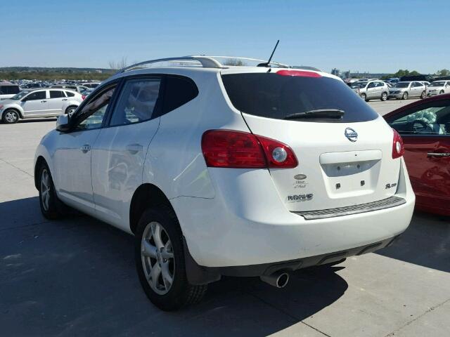 JN8AS58V78W133976 - 2008 NISSAN ROGUE S WHITE photo 3