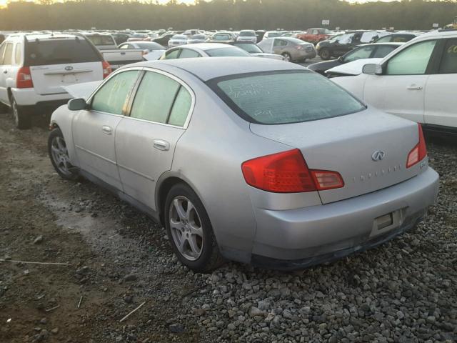 JNKCV51E33M302822 - 2003 INFINITI G35 SILVER photo 3