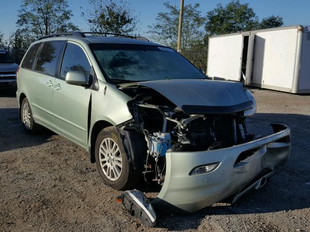 5TDZK22C39S250587 - 2009 TOYOTA SIENNA XLE GREEN photo 1