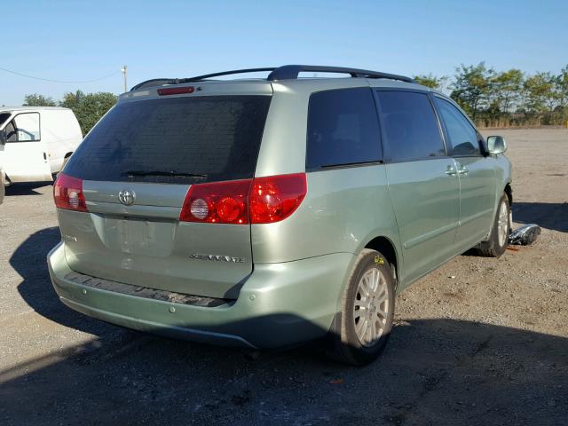 5TDZK22C39S250587 - 2009 TOYOTA SIENNA XLE GREEN photo 4