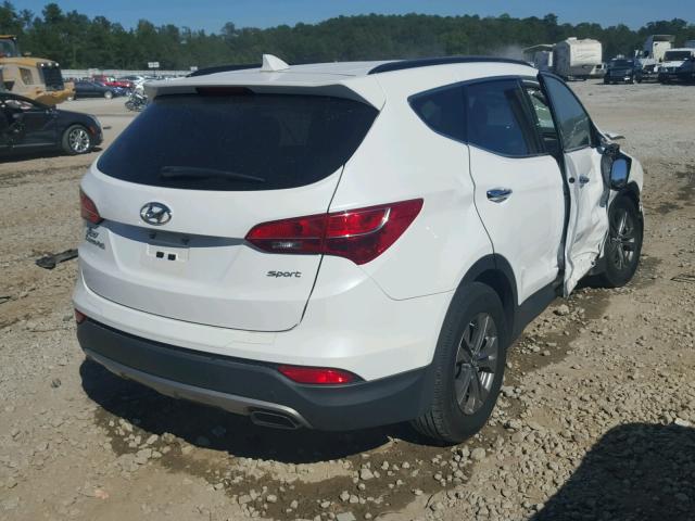 5XYZU3LBXDG078537 - 2013 HYUNDAI SANTA FE S WHITE photo 4