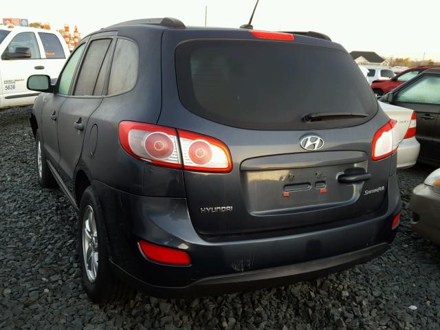 5XYZGDAB6BG079021 - 2011 HYUNDAI SANTA FE BLACK photo 3