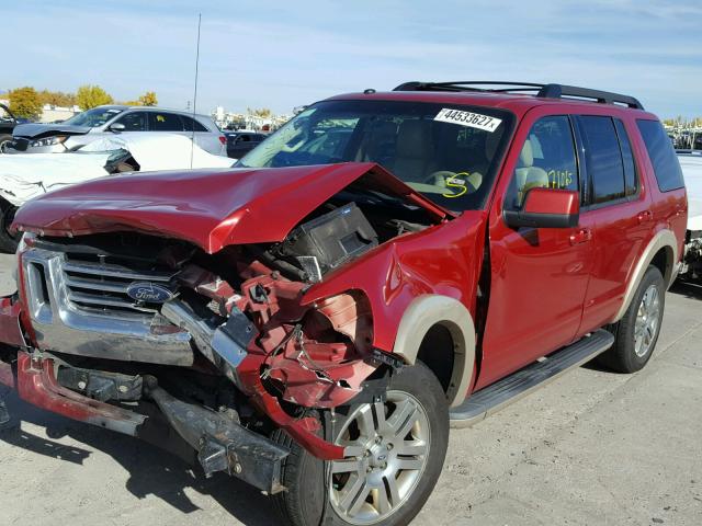 1FMEU74E69UA40528 - 2009 FORD EXPLORER RED photo 2