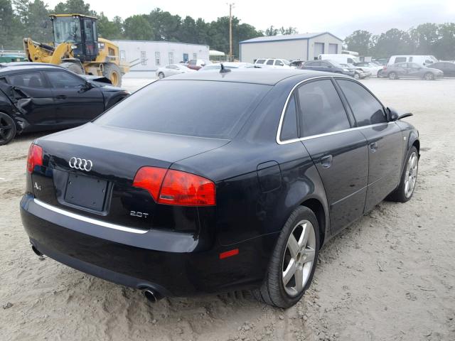 WAUAF78EX7A042155 - 2007 AUDI A4 2 BLACK photo 4