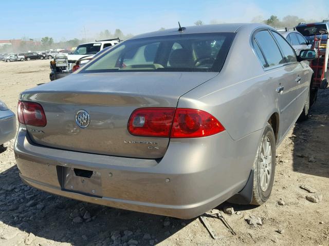 1G4HP57206U182198 - 2006 BUICK LUCERNE CX BEIGE photo 4