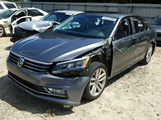 1VWCS7A35GC062749 - 2016 VOLKSWAGEN PASSAT SEL GRAY photo 2