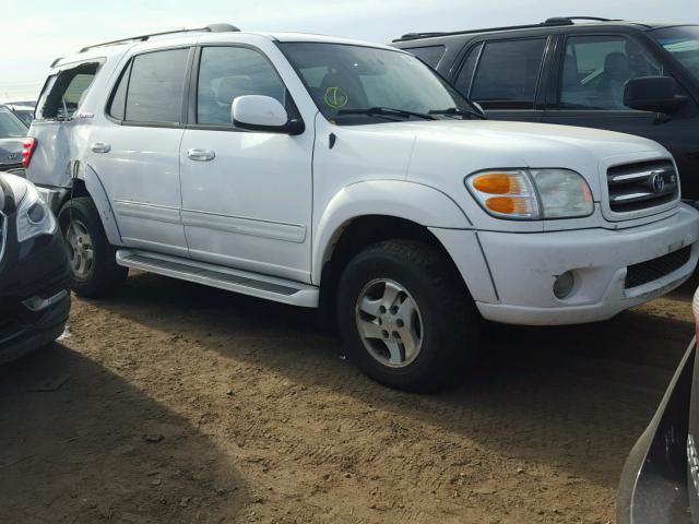 5TDBT48A21S051809 - 2001 TOYOTA SEQUOIA LI WHITE photo 1