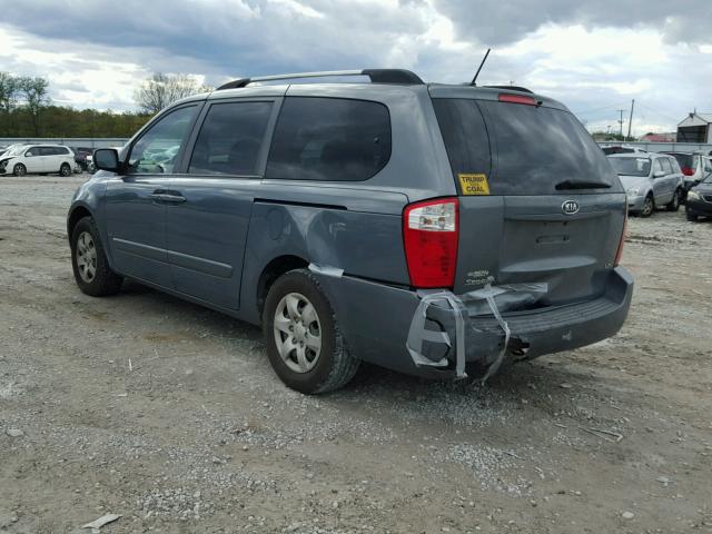 KNDMB233596286600 - 2009 KIA SEDONA EX BLUE photo 3