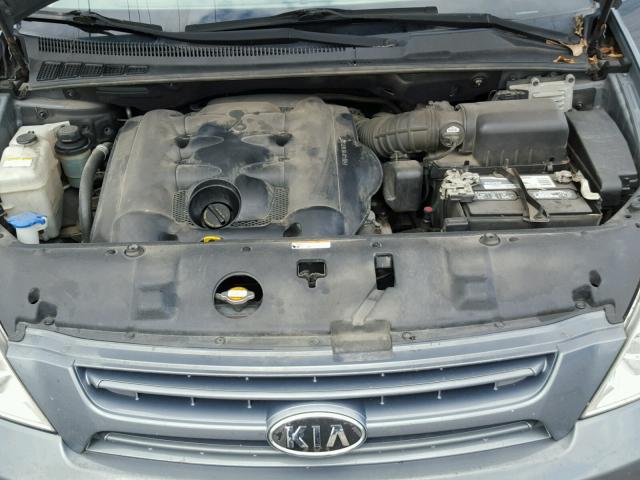 KNDMB233596286600 - 2009 KIA SEDONA EX BLUE photo 7