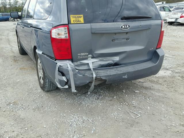 KNDMB233596286600 - 2009 KIA SEDONA EX BLUE photo 9