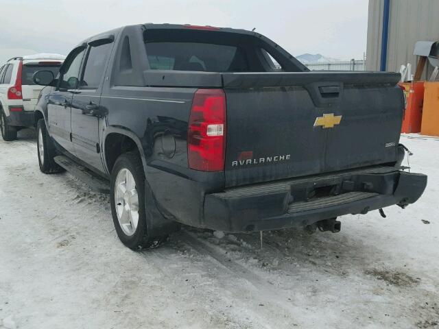 3GNVKFE01AG243557 - 2010 CHEVROLET AVALANCHE BLACK photo 3