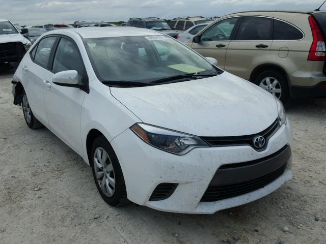 2T1BURHEXGC520692 - 2016 TOYOTA COROLLA L WHITE photo 1