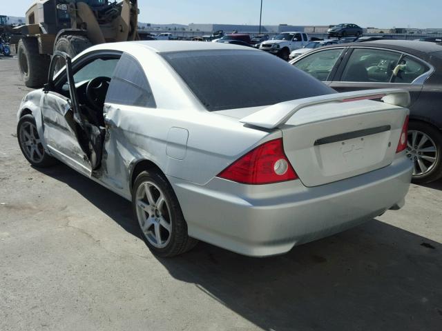 1HGEM22184L009675 - 2004 HONDA CIVIC DX V GRAY photo 3