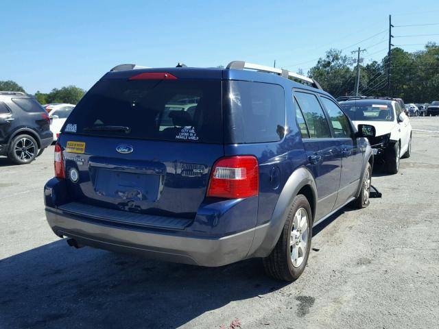 1FMDK051X7GA21402 - 2007 FORD FREESTYLE BLUE photo 4