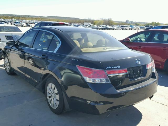 1HGCP2F35CA111150 - 2012 HONDA ACCORD BLACK photo 3