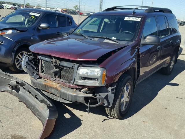 1GNET16M366102404 - 2006 CHEVROLET TRAILBLAZE BURGUNDY photo 2