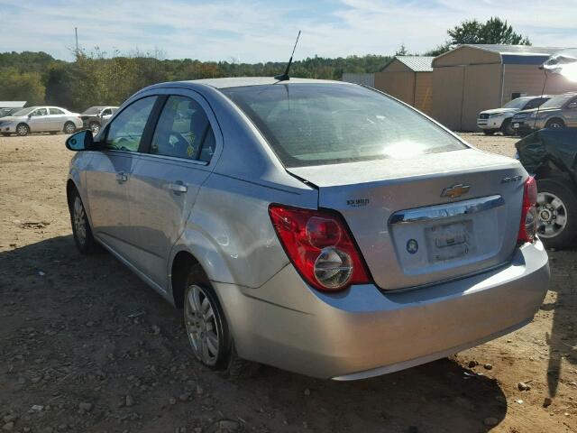 1G1JC5SH5D4170857 - 2013 CHEVROLET SONIC LT SILVER photo 3