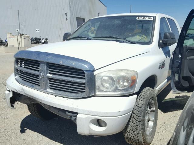 3D3KS29A87G840969 - 2007 DODGE RAM 2500 WHITE photo 2