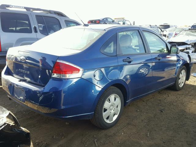 1FAHP34N18W258015 - 2008 FORD FOCUS BLUE photo 4