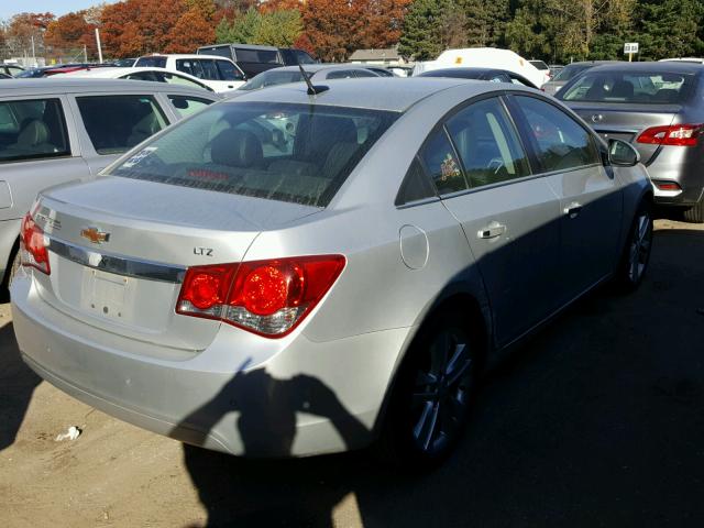 1G1PH5S9XB7242913 - 2011 CHEVROLET CRUZE GRAY photo 4