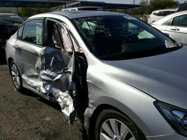 1HGCR2F75EA241235 - 2014 HONDA ACCORD SILVER photo 9