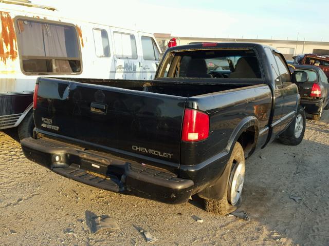 1GCDT19W21K180108 - 2001 CHEVROLET S TRUCK BLACK photo 4