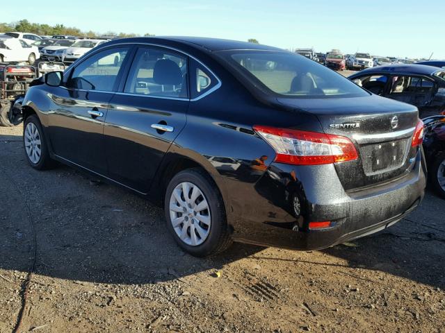 3N1AB7AP7EY341253 - 2014 NISSAN SENTRA BLACK photo 3