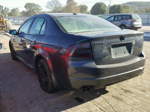 19UUA66237A043411 - 2007 ACURA TL GRAY photo 3