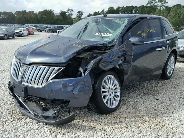 2LMDJ6JK6DBL30957 - 2013 LINCOLN MKX CHARCOAL photo 2