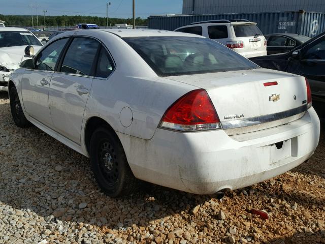 2G1WD5EM1B1271480 - 2011 CHEVROLET IMPALA POL WHITE photo 3