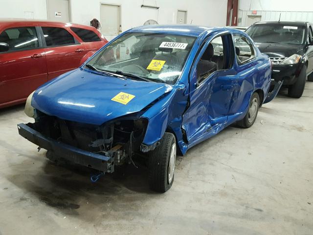 JTDAT123440333297 - 2004 TOYOTA ECHO BLUE photo 2