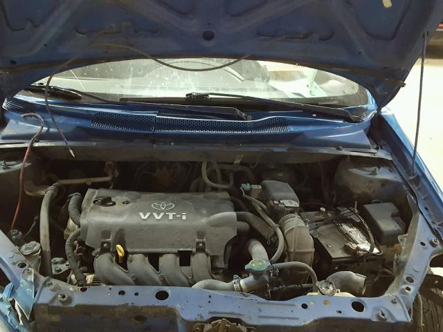 JTDAT123440333297 - 2004 TOYOTA ECHO BLUE photo 7