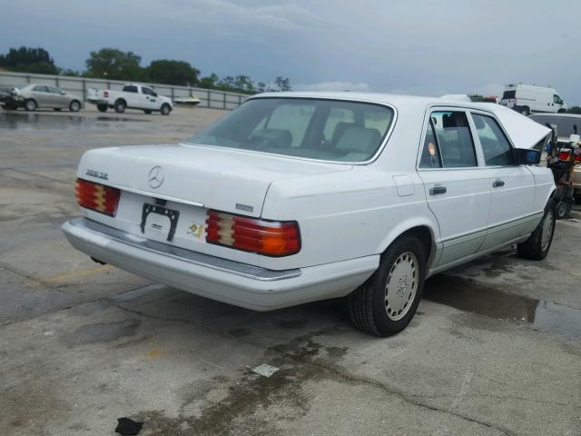 WDBCA24E4MA602233 - 1991 MERCEDES-BENZ 300 SE WHITE photo 4