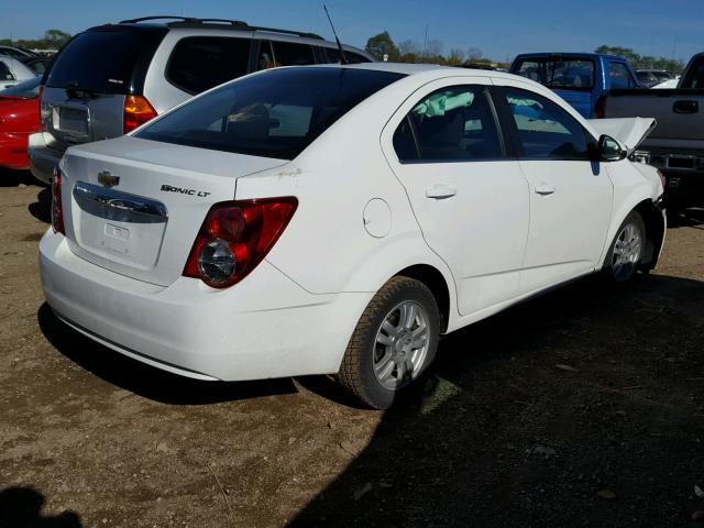 1G1JC5SG7D4142579 - 2013 CHEVROLET SONIC LT WHITE photo 4