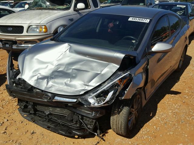 KMHDH4AE3EU047921 - 2014 HYUNDAI ELANTRA SE GRAY photo 2