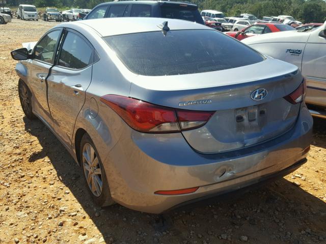 KMHDH4AE3EU047921 - 2014 HYUNDAI ELANTRA SE GRAY photo 3