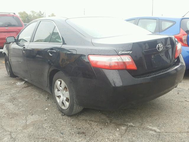 4T1BE46K27U686227 - 2007 TOYOTA CAMRY NEW BLACK photo 3