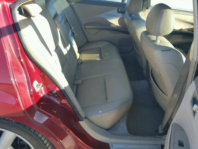 1N4BA41EX4C882022 - 2004 NISSAN MAXIMA SE BURGUNDY photo 6