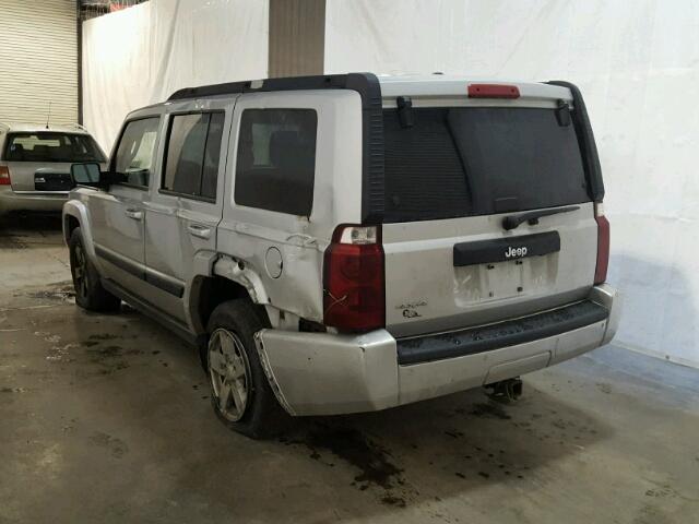 1J8HG48K37C562956 - 2007 JEEP COMMANDER SILVER photo 3