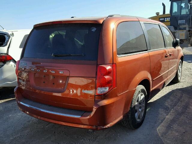 2C4RDGBG0CR234793 - 2012 DODGE GRAND CARA ORANGE photo 4