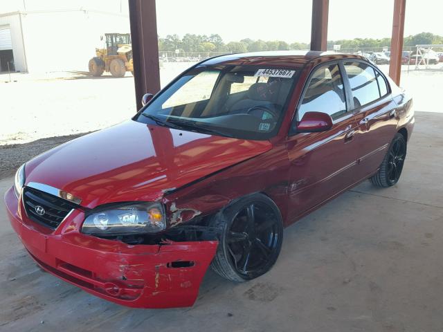 KMHDN46D15U164504 - 2005 HYUNDAI ELANTRA MAROON photo 2