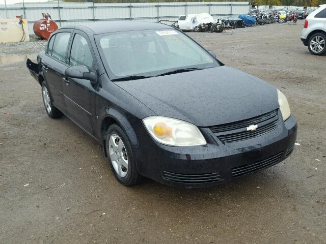 1G1AK58FX87109064 - 2008 CHEVROLET COBALT BLACK photo 1