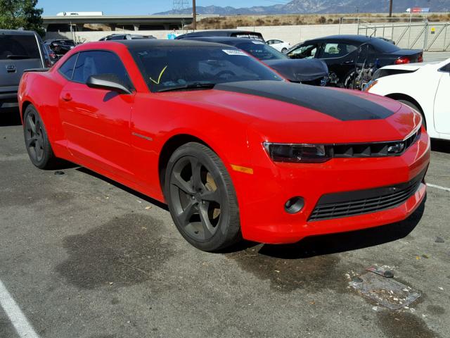 2G1FF1E36F9132155 - 2015 CHEVROLET CAMARO LT RED photo 1