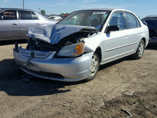 1HGES16582L066792 - 2002 HONDA CIVIC SILVER photo 2