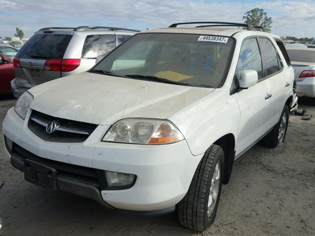 2HNYD18622H524832 - 2002 ACURA MDX TOURIN WHITE photo 2